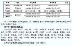 重庆市2012年普通高等学校艺术类招生专业考试时